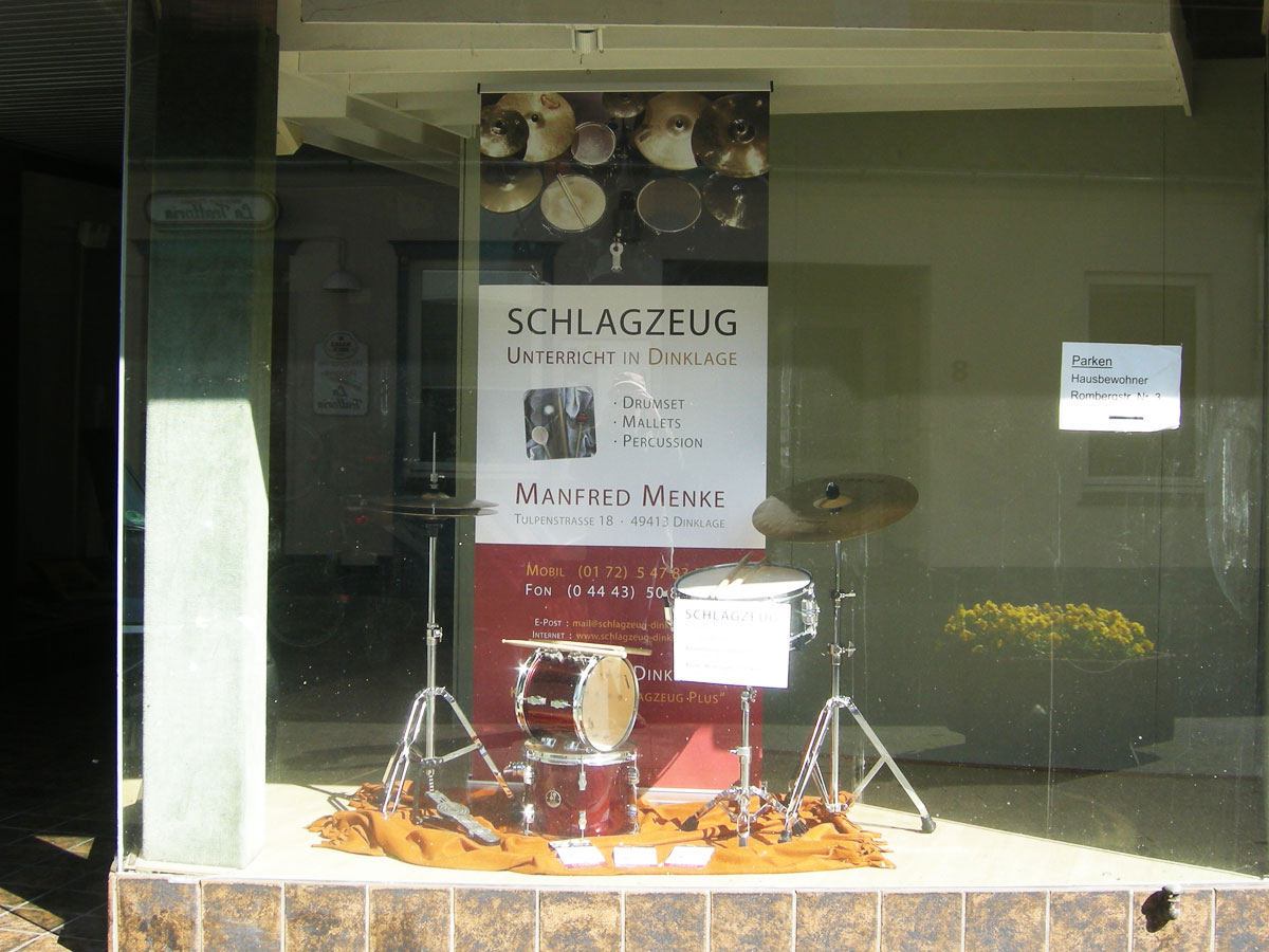 Schaufenster an der Rombergstraße